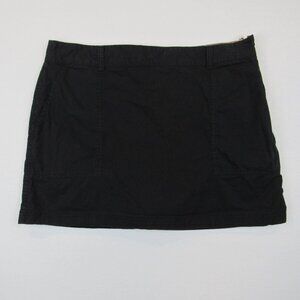 Dockers Black Skort Women's Size 12 Side Zipper Closure Pockets Stretch